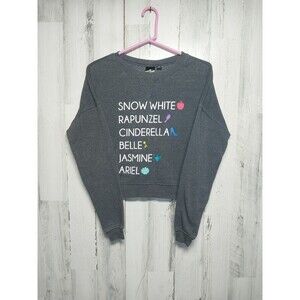 Disney Princess Crop Sweatshirt Women’s Size Small